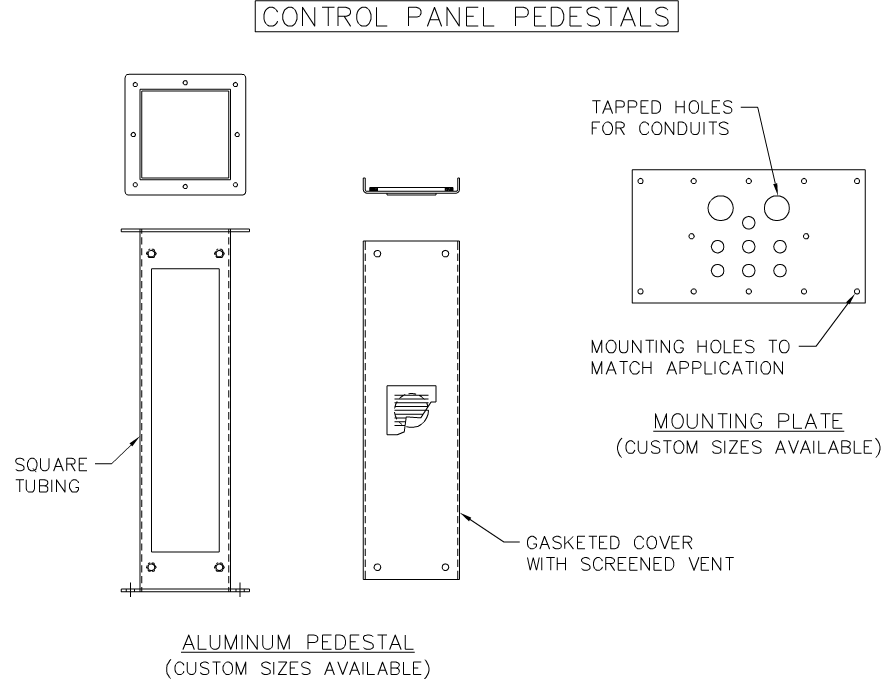 Control Panel Pedestals